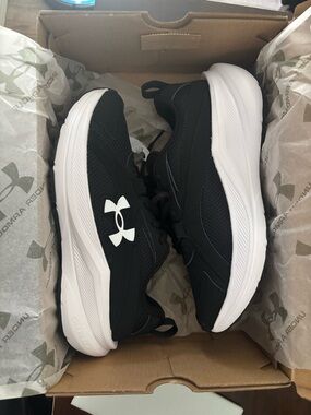 Under Armour Black and White Athletic Sneakers